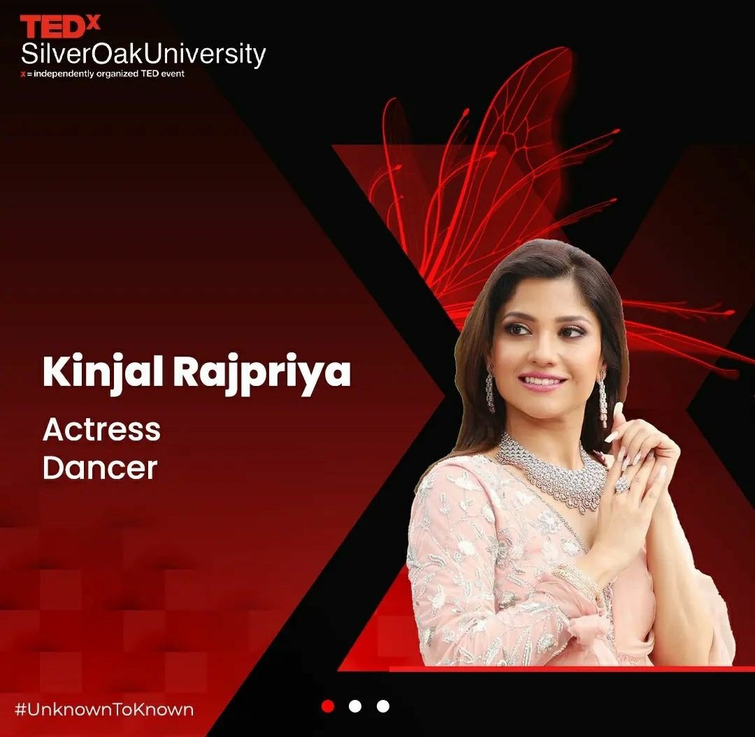 TEDxSOU's tweet photo. Witness thoughts and ideologies of @KinjalRajpriya at #TEDxSilverOakUniversity tomorrow 💯 https://t.co/grqOq0qPvt