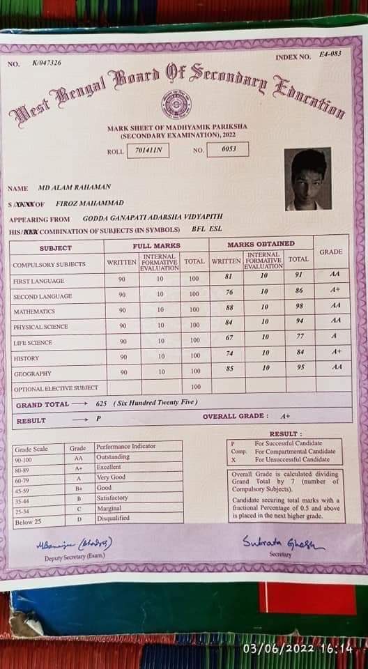 It’s not important to come first,it’s important to give it your best. 

Meet Md Alam Rahaman from #Murshidabad who secured 90% in his board exams today.He wrote his exams with his foot.He wants to become a space scientist one day.His parents hope to support him fulfil his dreams!