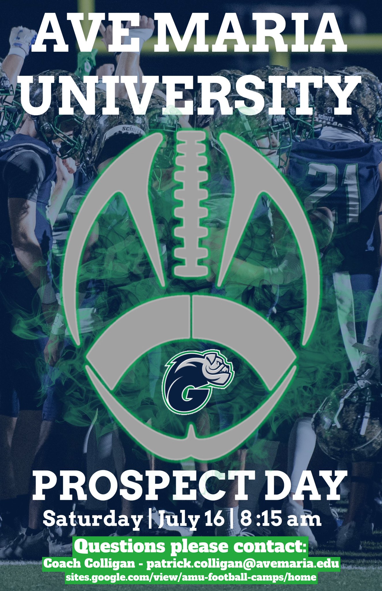 Ave Maria Football on Twitter "🚨CAMP ALERT🚨 Saturday July 16th we will