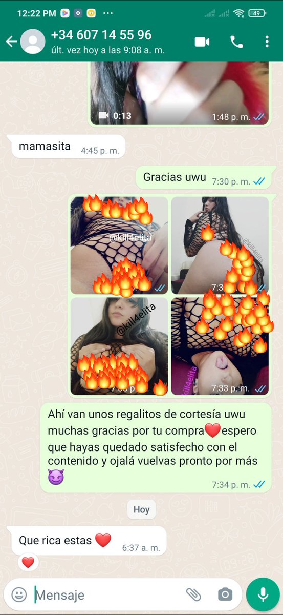 Kill4Elita's tweet photo. Otro #ClienteSatisfecho disfrutando de mi delicioso #contenidoerotico y bien atendido con sus regalitos 💝 ¿Qué esperas tú para llevar también algún delicioso pack? 🔥 Material para todo gusto😈 Anímate 🥴 #ventadepack #sellingnudes #tetonasvip #nenitasvendiendopack #FelizSabado https://t.co/IO3HXIj7dL