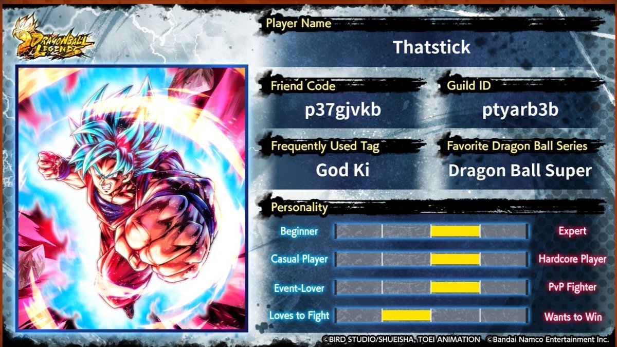 nods_face's tweet photo. Looking for friends!
Let's play Legends together!
 
Create your own profile card here!
https://t.co/q0AekQiUJ9
 
#MyLegendsID
#DBLegends
#DragonBall https://t.co/KbpUfrcawW