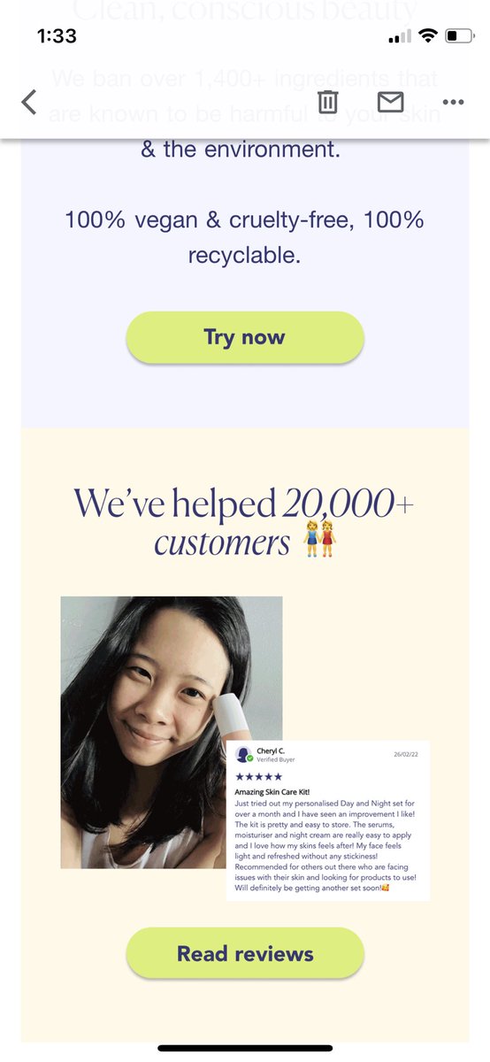 lexieflick's tweet photo. The people behind @getyours really understand how to make the design of an email support the message rather than just be pretty. Their hierarchy and readability is always perfect. Goals. https://t.co/Ks9GFgJ2ME