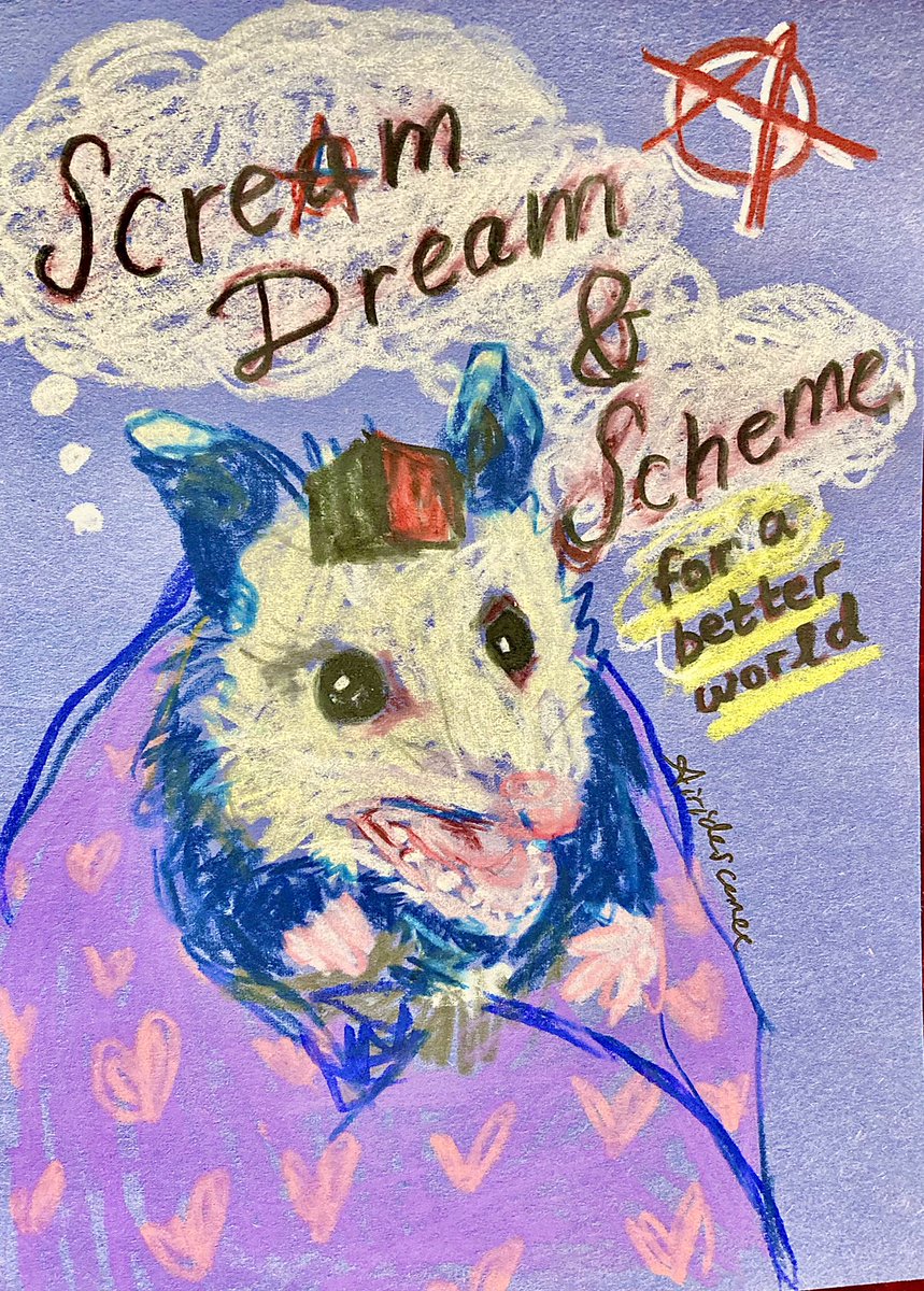 airidescence's tweet photo. Day 3 💕 🏴 of anarchopossums https://t.co/YB16rqVL4T