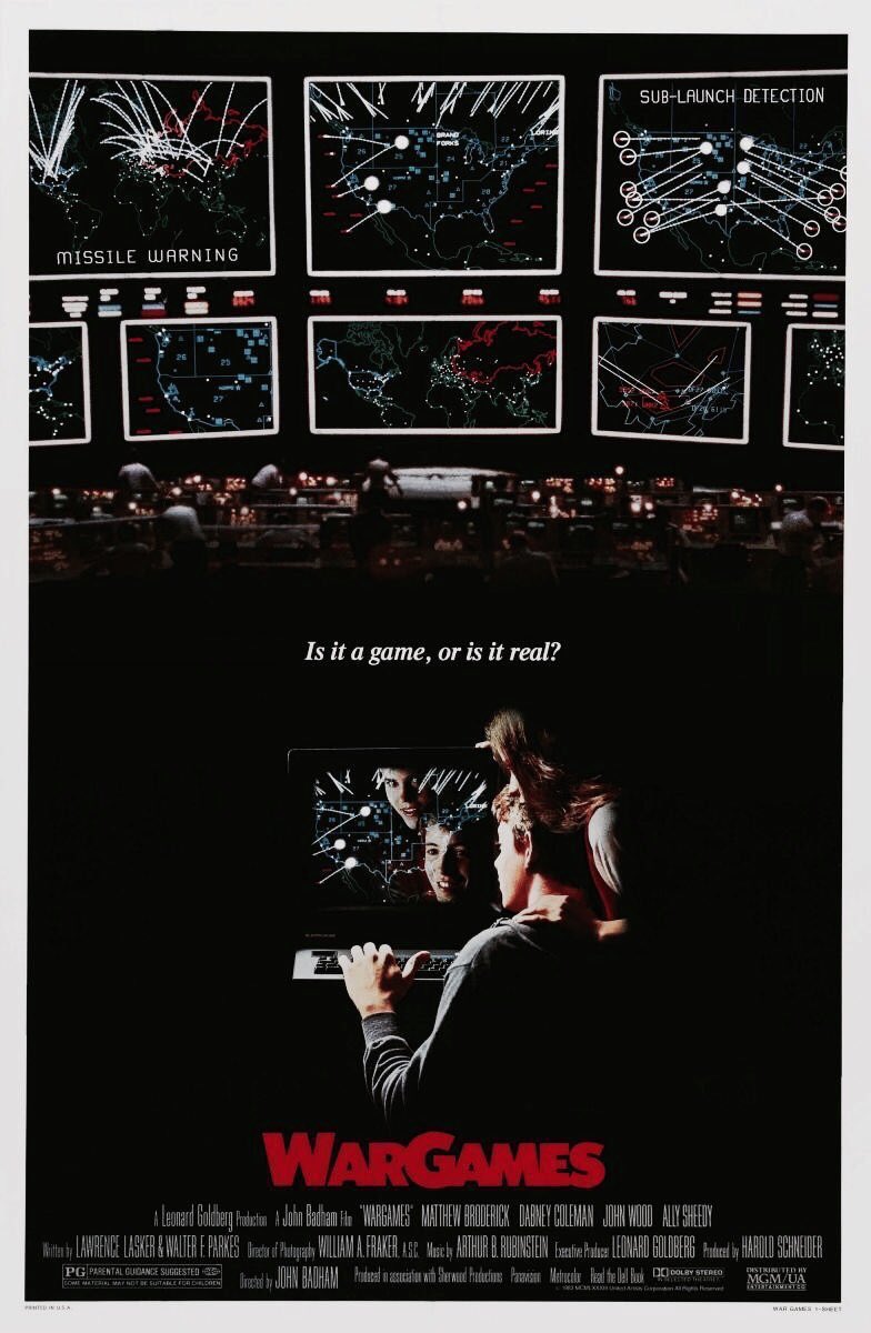 retrochenta's tweet photo. Hoy hace 39 años que se estrenó en EEUU "Juegos de guerra", película de culto de los 80'. https://t.co/DYSUfQYKLI