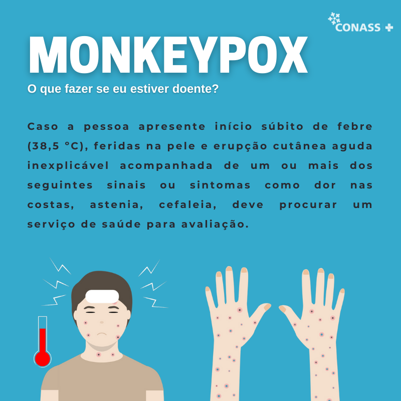 ConassOficial's tweet photo. Recentemente a possibilidade de um surto mundial da #monkeypox, alertou as autoridades sanitárias em todo o mundo e chamou a atenção para a necessidade de ações precoces que evitem a disseminação da doença por todos os continentes. Saiba mais: https://t.co/IYhlEDVmgc https://t.co/ATeaMqQt2k