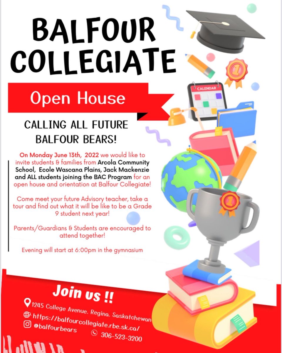 BAC open house is Monday, June 13 @ 6:00!