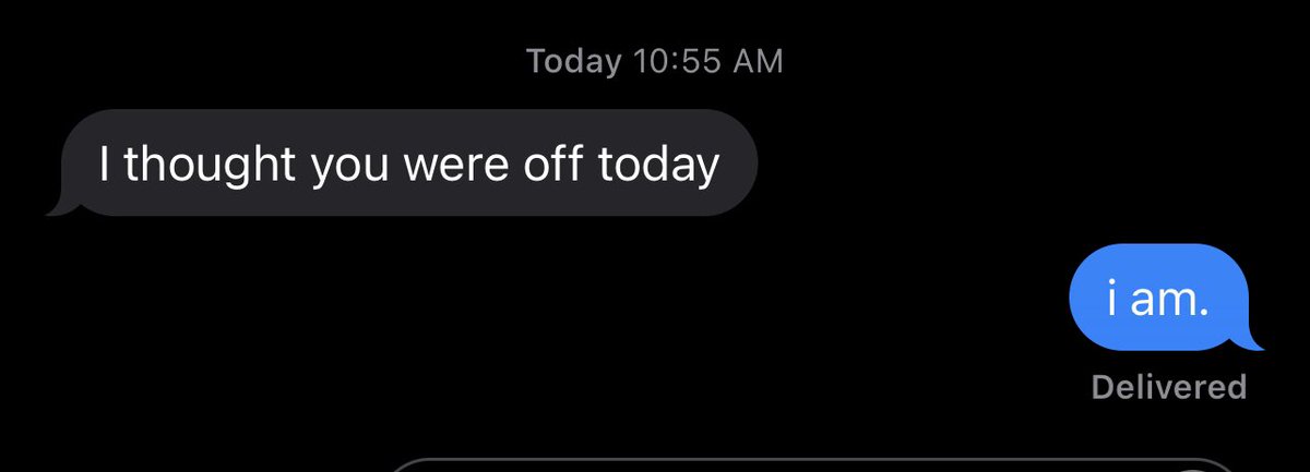 mlaroque's tweet photo. Me: gets urgent emails sent to only me. 
Me: responds to said email, forwards to appropriate employees.
Me: receives this text from email sender:
🙃 https://t.co/Dy7jVbmjcm