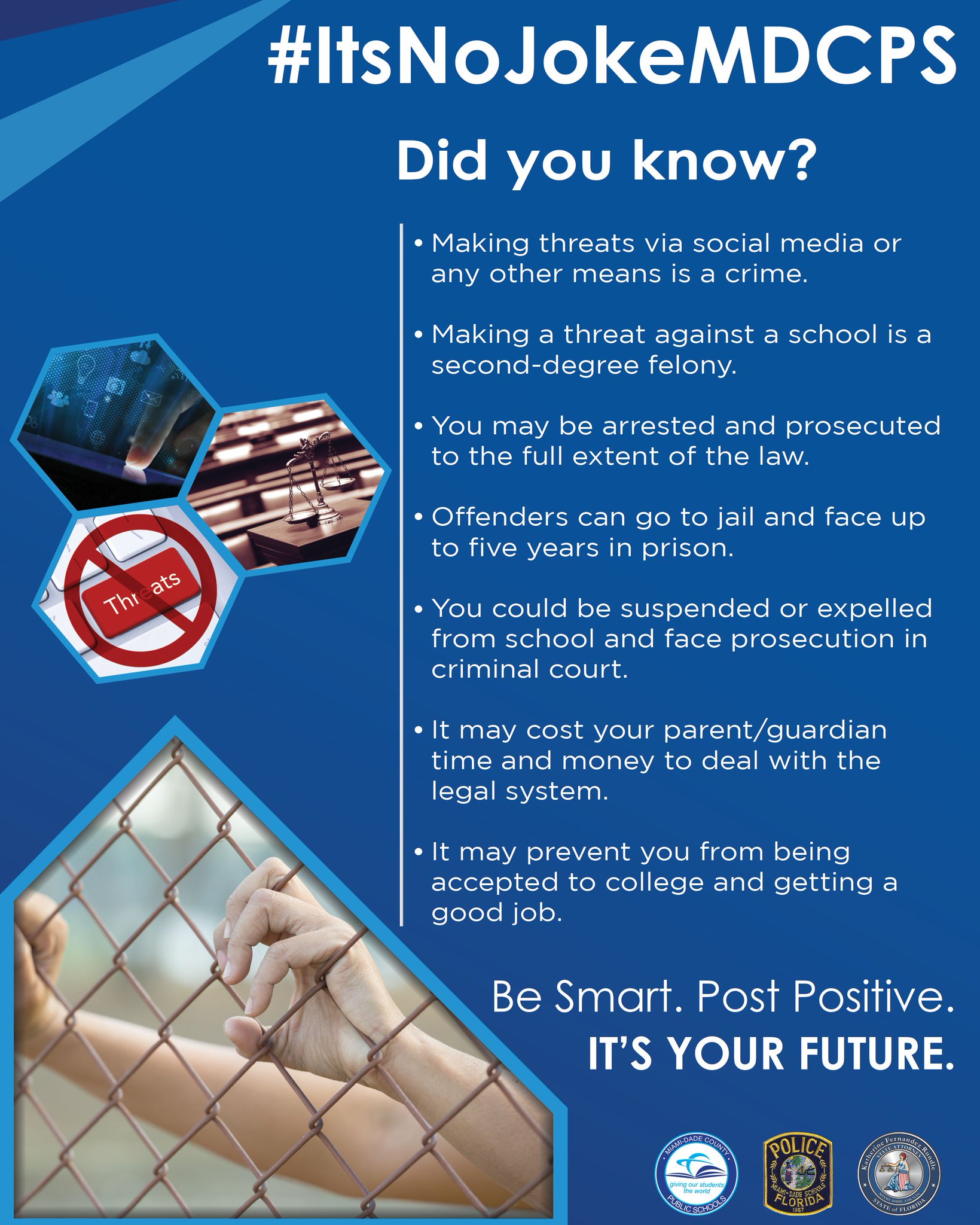 MiamiDade Schools on Twitter "Don’t ruin your future by making a hoax