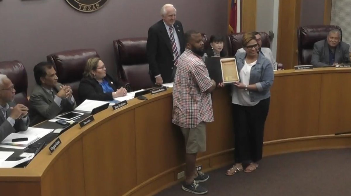 StaffordMSD's tweet image. HAPPY BIRTHDAY JALEN PITRE! The @CityofStafford Mayor Cecil Willis and City Council voted on May 18 to proclaim today Jalen Pitre Day in #StaffordTX #SpartanPride #SMSDAlumni