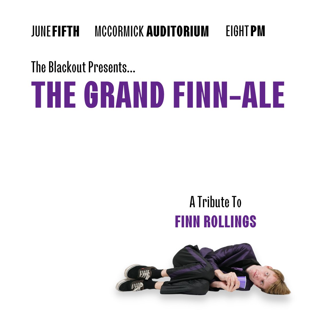 blackout_nu's tweet photo. In recognition of recent events in NU’s community, we have decided to modify our original theme for the Spring Show. This weekend, we will be celebrating The Grand Finn-ale, honoring our host, performers and guests, and content we’ve created this quarter and year as a whole. https://t.co/C5FiIpMU2j
