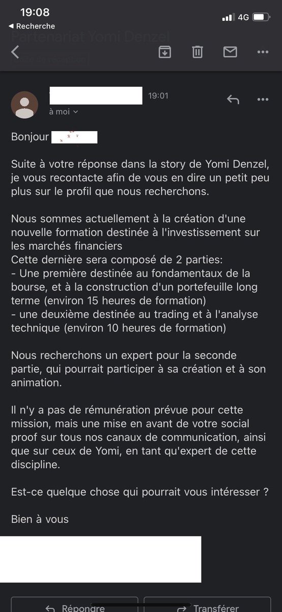 J’ai répondu à une story de Yomi par curiosité pour savoir comment lui et son équipe procédaient pour construire leurs formations et avoir une idée approximative de la rémunération qu’ils proposent en échange d’un service rendu… la réponse est simple : 

L’exploitation !