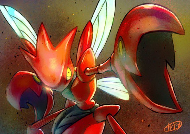 ポケモン「#虫ポケモンの日
#虫ポケの日
過去絵にて!
甲殻感がたまらん! 」|かおす@お仕事募集中のイラスト