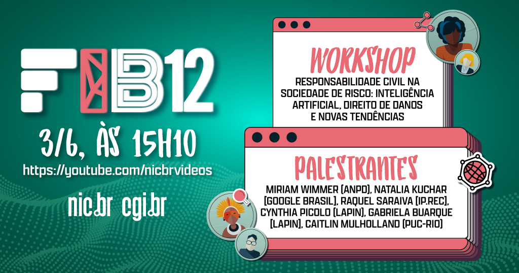 ComuNICbr's tweet image. “Responsabilidade civil na sociedade de risco: inteligência artificial, direito de danos e novas tendências” é o tema do workshop que está começando agora no #FIB12. Conecte-se! youtu.be/I-2p28RNXw8