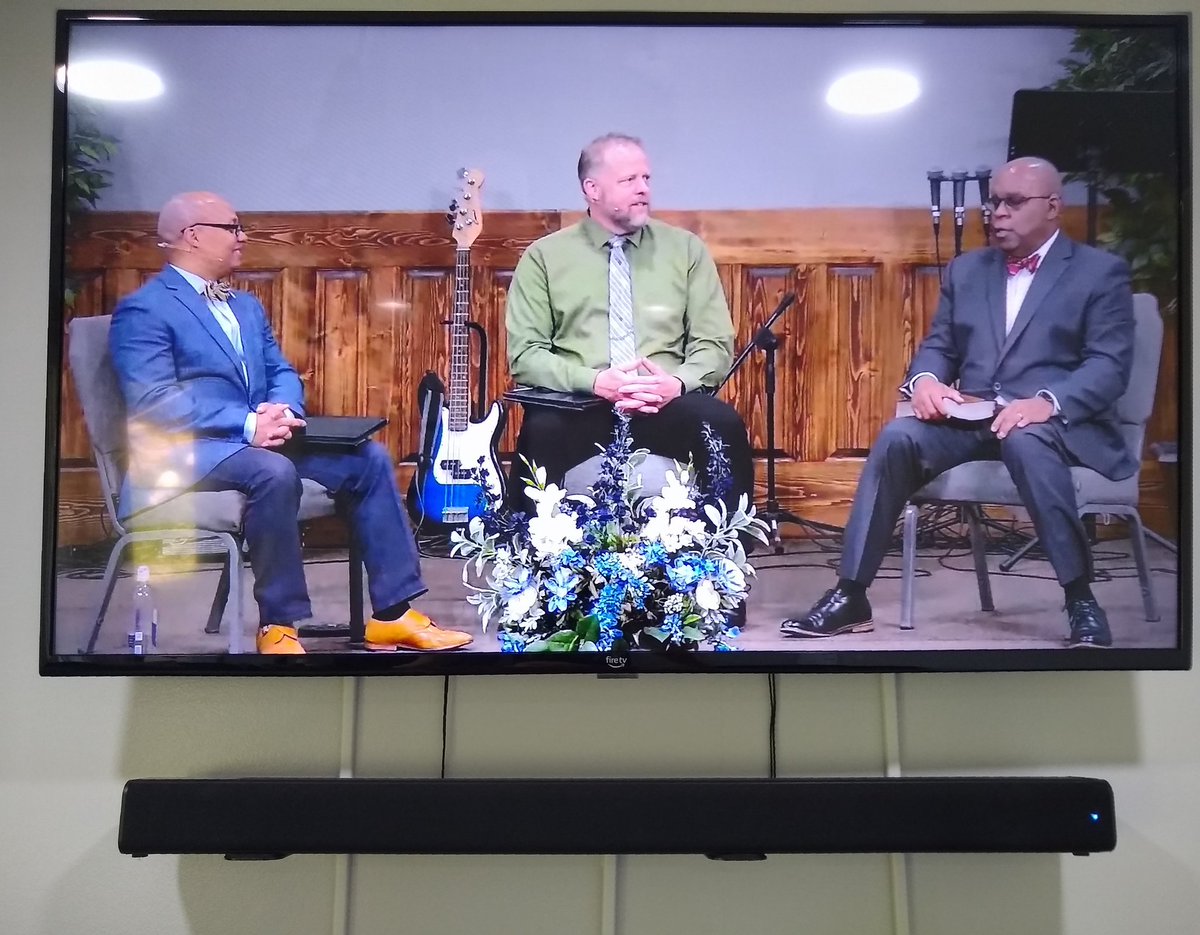 jpriley7's tweet photo. "Doctrine Darrell" (@D_B_Harrison) telling @VirgilWlkrOMAHA he needs to "build black better" just had me rolling.  🤣😂

I'm so thankful they are not "Biden black men", but true Godly black men; serving the King! They are gifts to the church.  
#EquippingConference @podcast_just https://t.co/xptipMyXNd