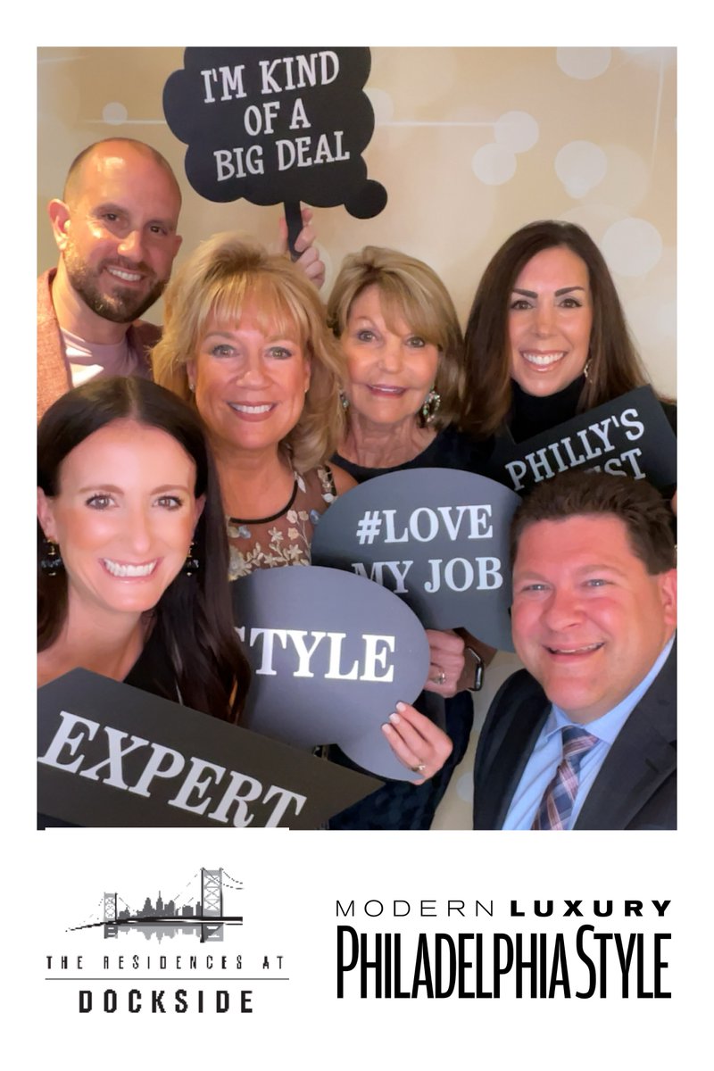 DocksideCondo's tweet photo. Our team had a blast hosting the @phillystylezine event at Dockside last night! It was so fun to share the newly redesigned space, enjoy great food & drinks, and meet Philly real estate industry leaders! #docksidecondos #phillystylemag @GacekDesignGrp https://t.co/xa9RwdemkH