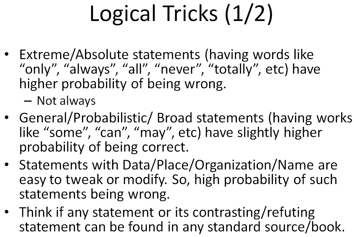 AnupamSharmaIFS's tweet photo. Revision of Logical Tips/Tricks for #UPSCPrelims 🧠

#UPSC2022 https://t.co/fYCq7nSrSL