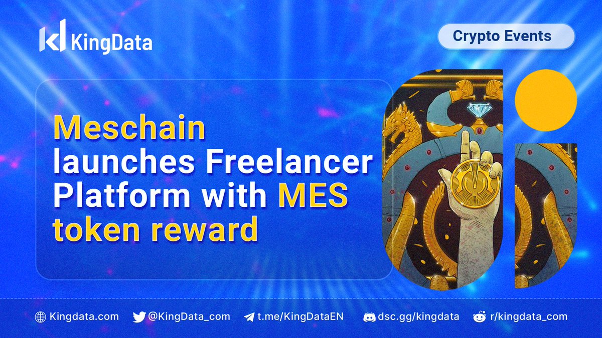 KingData_com's tweet image. 🔰 #MesChain will be launching #PERMES #Freelancer Platform with $MES token #rewards this coming June 5th.

👉 permes.io
