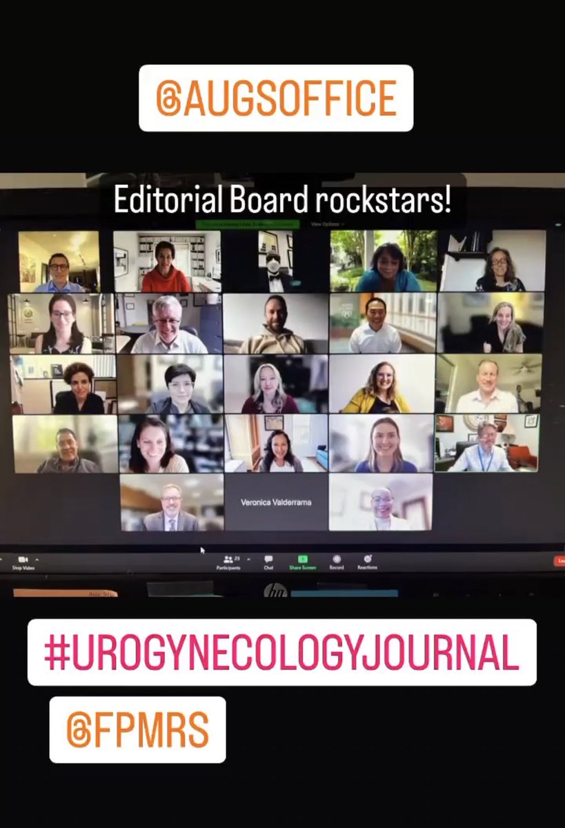 <a href="/FPMRS/">AUGS</a> <a href="/UrogynJournal/">UROGYNECOLOGY</a> editorial board meeting! Exciting changes ahead! #urogynecologyjournal