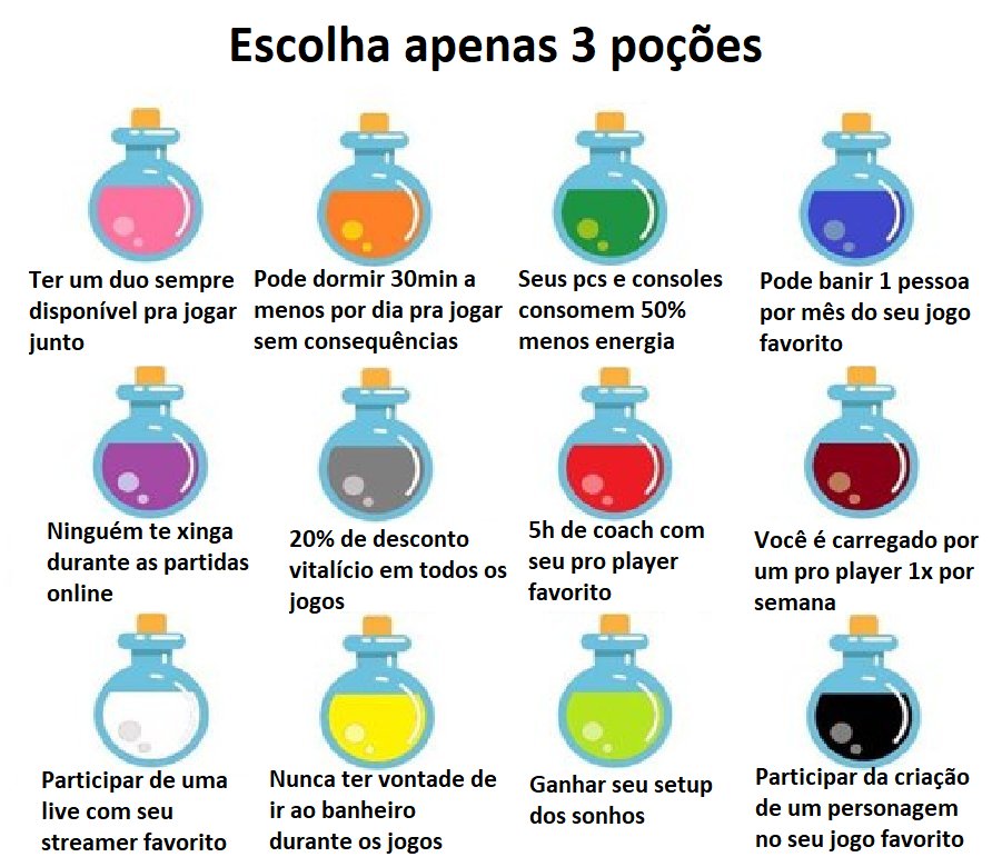 Escolham com sabedoria!