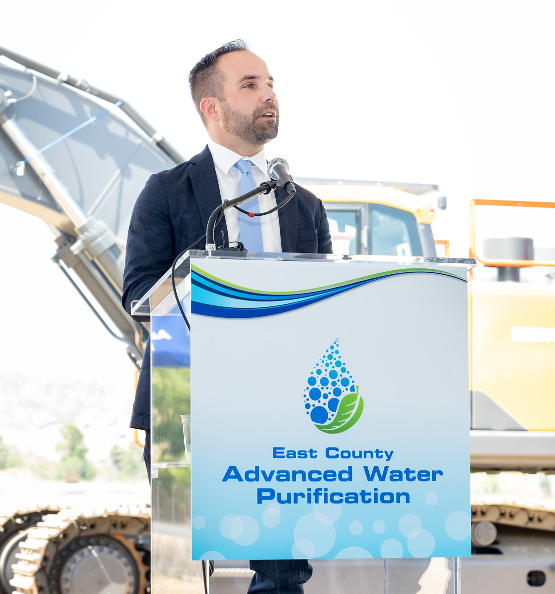 EPAregion9's tweet photo. .@EPA was thrilled to participate in the groundbreaking for @SanDiegoCounty’s new water purification plant. The plant is projected to generate up to 11.5 million gallons of new water per day, reducing dependence on imported water and increasing climate resiliency! #ClimateChange https://t.co/VJsLjsF1u9
