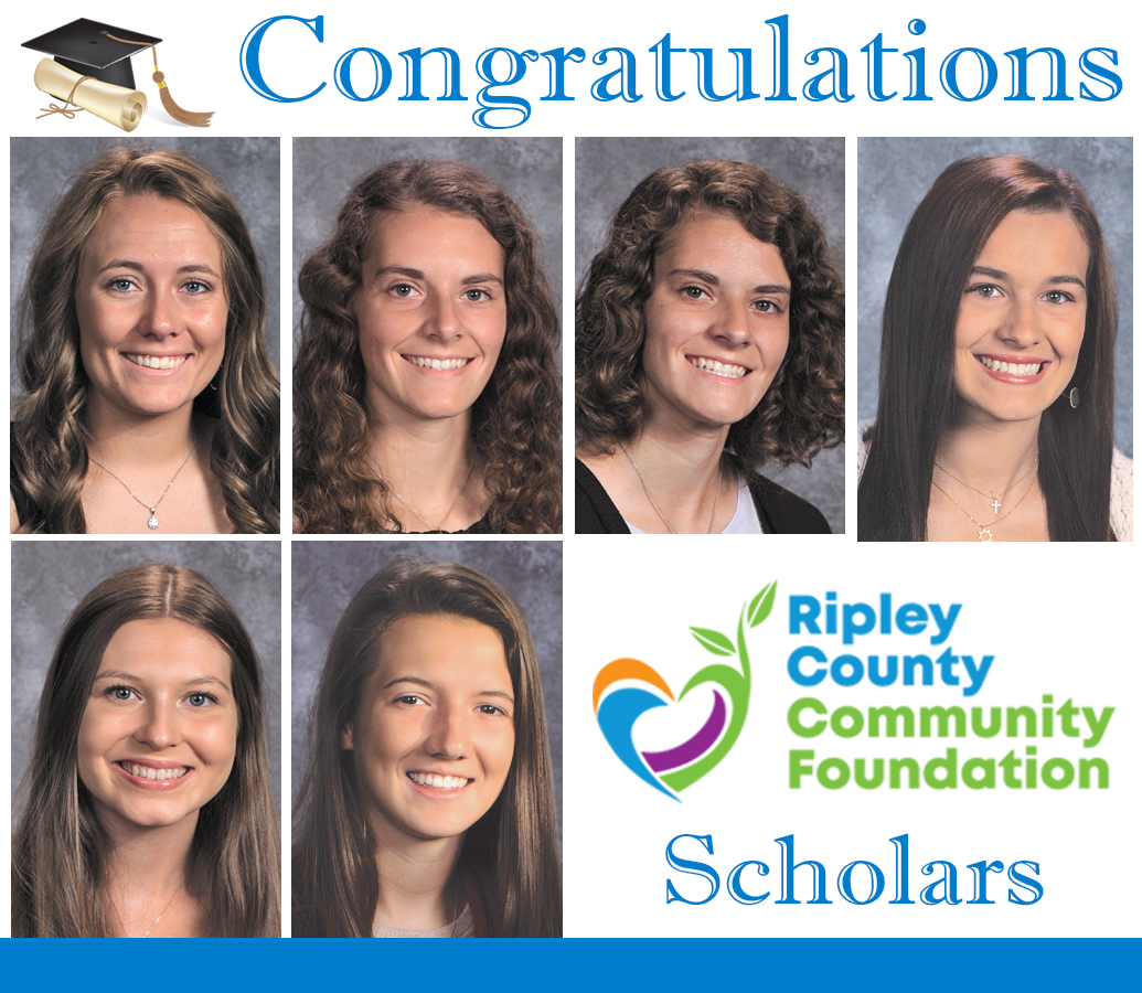 RCCFOnline's tweet photo. Congratulations to our Jac-Cen-Del High School Scholarship Recipients: Aundrea Cullen, Cloey Simon, Kayla Simon, Desiree Sparks, Katelyn Wagner, and AnnaBelle Williams! #RipleyCountyRocks https://t.co/EHSBhzB0a6