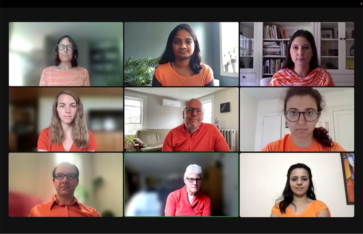 ViswanathLab's tweet photo. Guns and hate are a fatal combination. This National Gun Violence Awareness Day, we at the @ViswanathLab #WearOrange to call attention to the deadly intersection of racism, white supremacy, and gun violence in America. https://t.co/1eJtkf87JZ