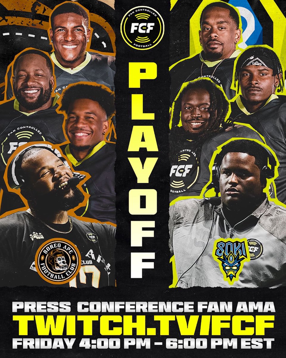 fancontrolled's tweet image. Playoffs Press Conference Fan AMA is live at 4 pm et🎙

Tune in on @twitch 

m.twitch.tv/fcf/home