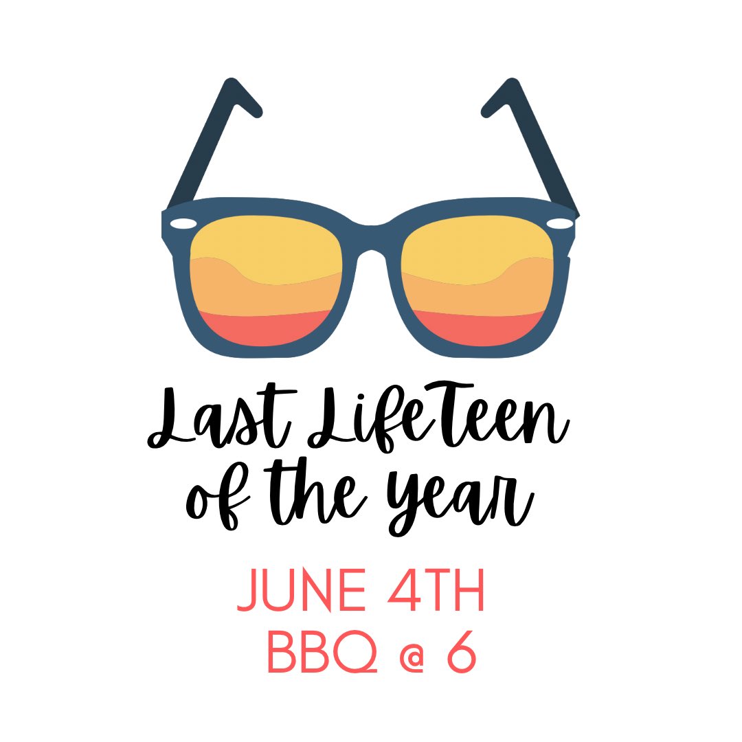 ✨😎 ☀️
Hope to see you for a BBQ feast, teens!!