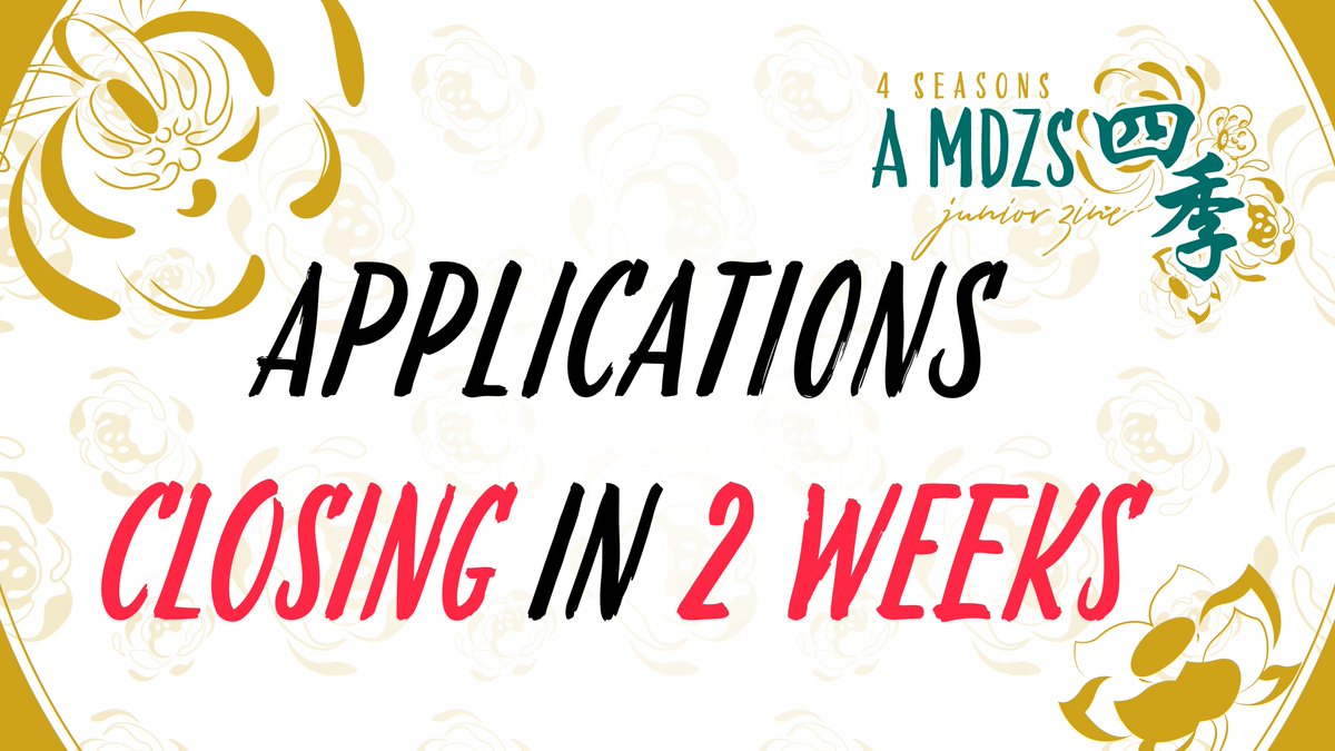 💮Two more weeks until our applications are closing! 

Thinking about applying or know someone who might be interested in it? Here are our links! 

Artist: docs.google.com/forms/d/1BIPVG…
Merch: docs.google.com/forms/d/1nt0xz…