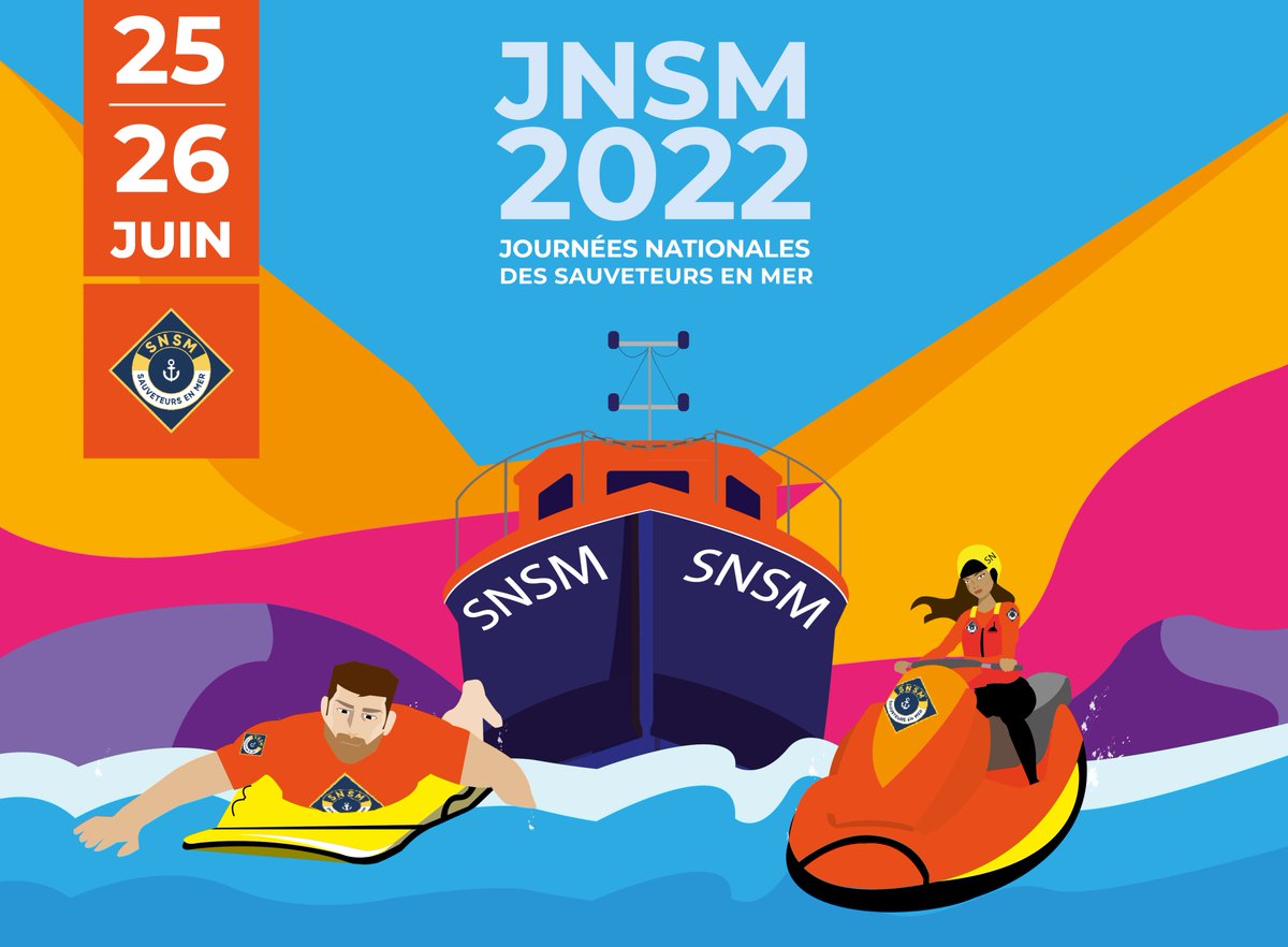SauveteursenMer's tweet photo. 📅 RDV les 25 &amp; 26 juin pour la 6e édition des Journées nationales des #SauveteursenMer #SNSM 🥳 Au programme, un village éphémère du #sauvetage sur les quais de Seine à #Paris, des animations &amp; démonstrations de secourisme &amp; sauvetage partout en France 👀 https://t.co/TEL7yHimP3 https://t.co/KXDCbWkJRK