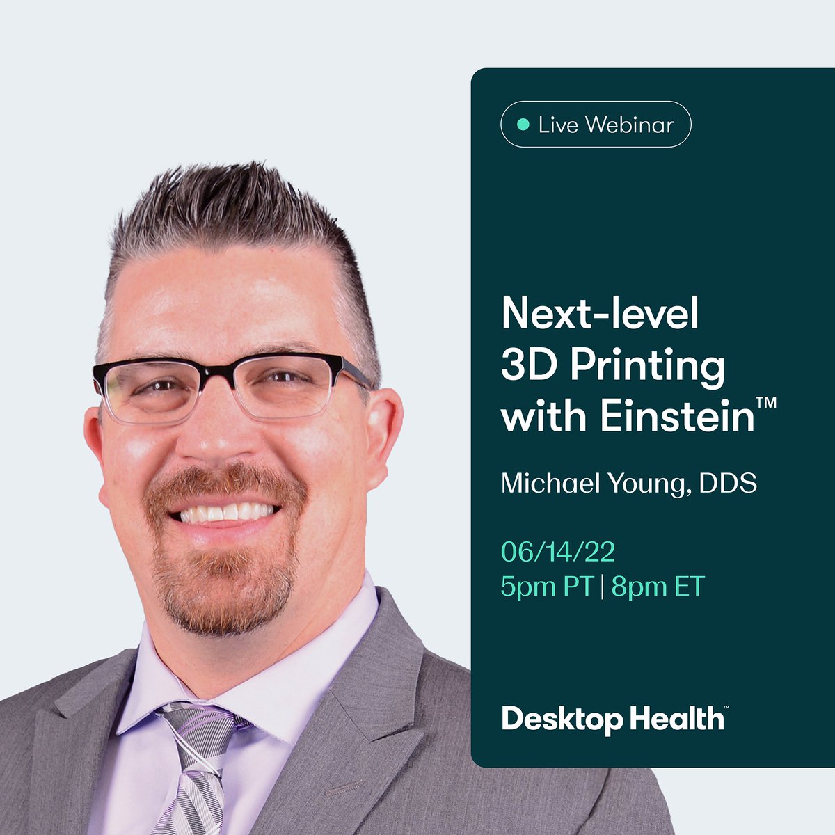desktophealth's tweet photo. In this presentation, Dr. Michael Young will show how incorporating #3DPrinting #SurgicalGuides, #nightguards, and #RemovableProsthetics improves the overall experience and care our patients receive.
https://t.co/ueGaS1IjYR
#DesktopHealth #Webinar #Dental https://t.co/k1CpuwAXbr