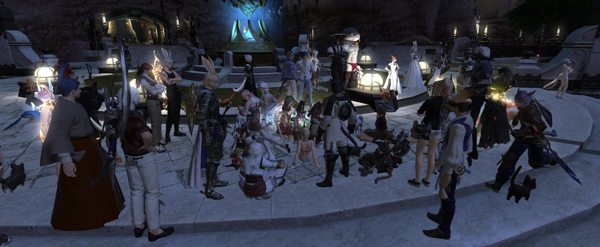 noaoco's tweet photo. Another day of randomly performing at Limsa~ Thx for listening all// and thx @ThatDiene for unpaid labor job #FFXIV #performance #lalafell #Noasstable https://t.co/lMJz9QYbiD