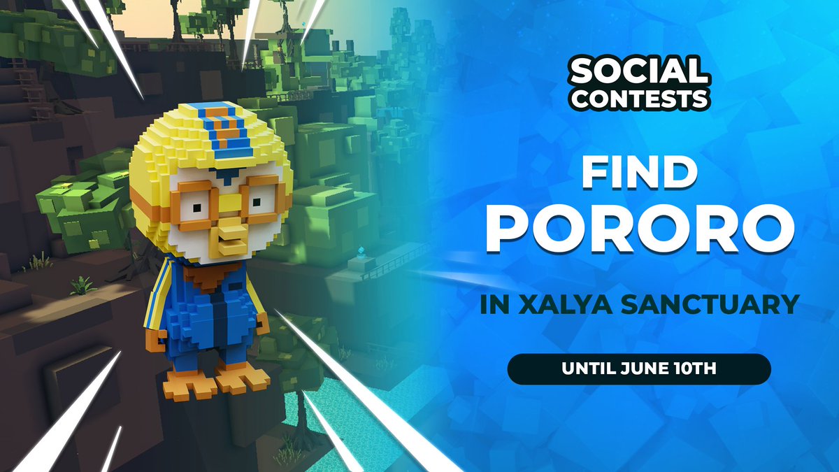 Cute right? 🐧 Help us find Pororo in the Xalya Sanctuary! Take a pic when you found him and make sure you validate the mission on the contest page. 50 winners will be randomly selected to win 200 mSAND! 👉 sandbox.game/en/season/cont…