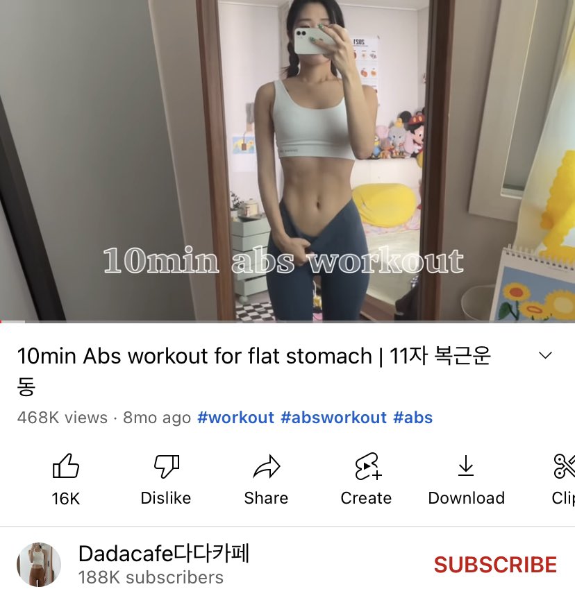 edburning's tweet image. [🍪] ; abs workout 
10 minutos ♡ 70kcal
[youtu.be/LLhwVdhT4Ao]