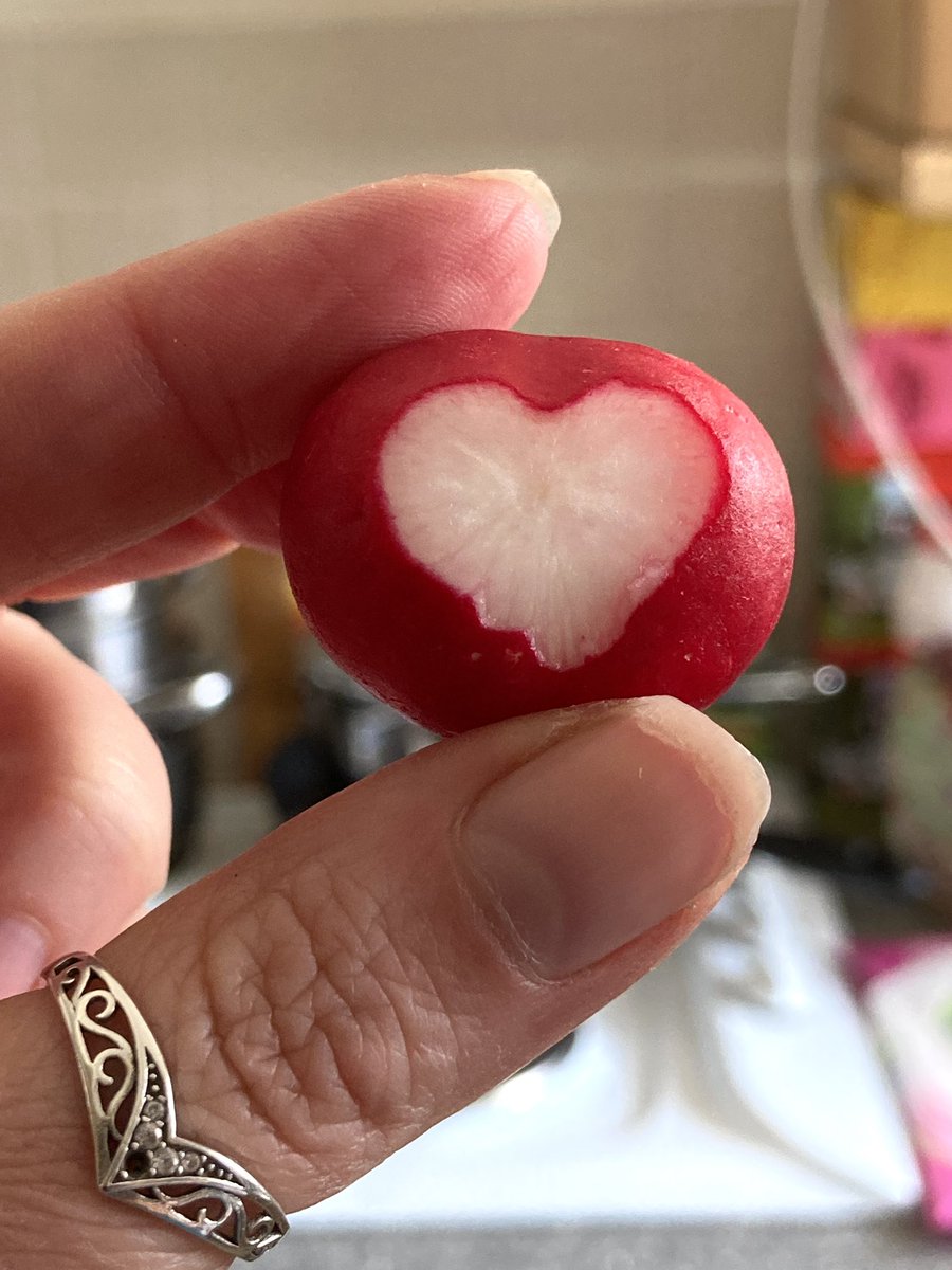 wurdsmyth's tweet photo. This radish sends you love today…❤️
#FoundHeart https://t.co/LZ8VbnXsow