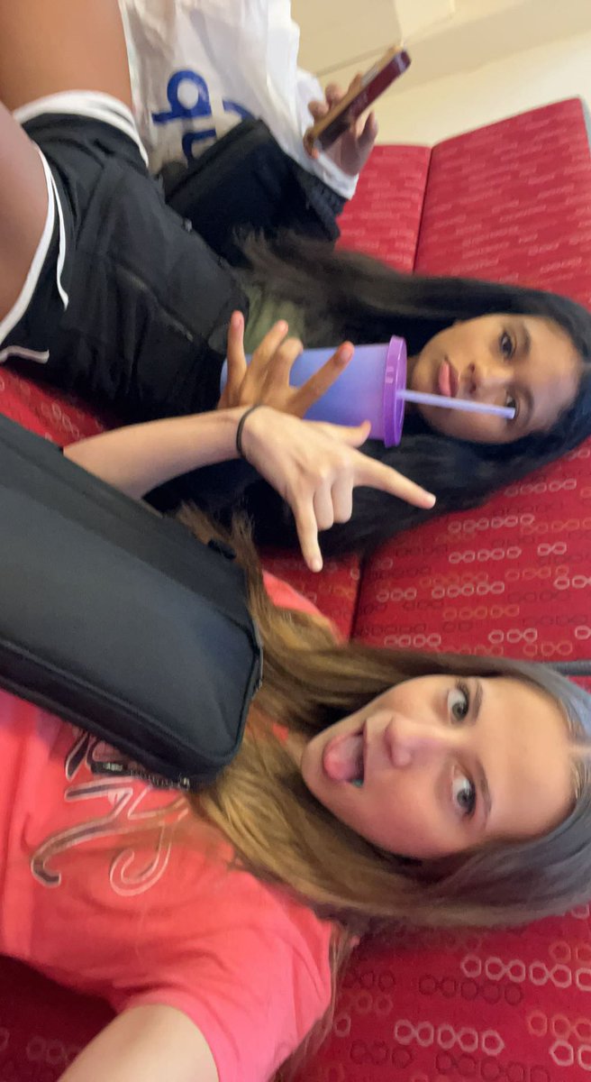 Katelyn_C_AMS's tweet photo. Alaina and i made the 8th grade boys annoyed this morning taking there “spot” 🤟🏼😋😋 #BAMSCE #AMSFreeFriday @Alaina_J_AMS https://t.co/Grej0njKng
