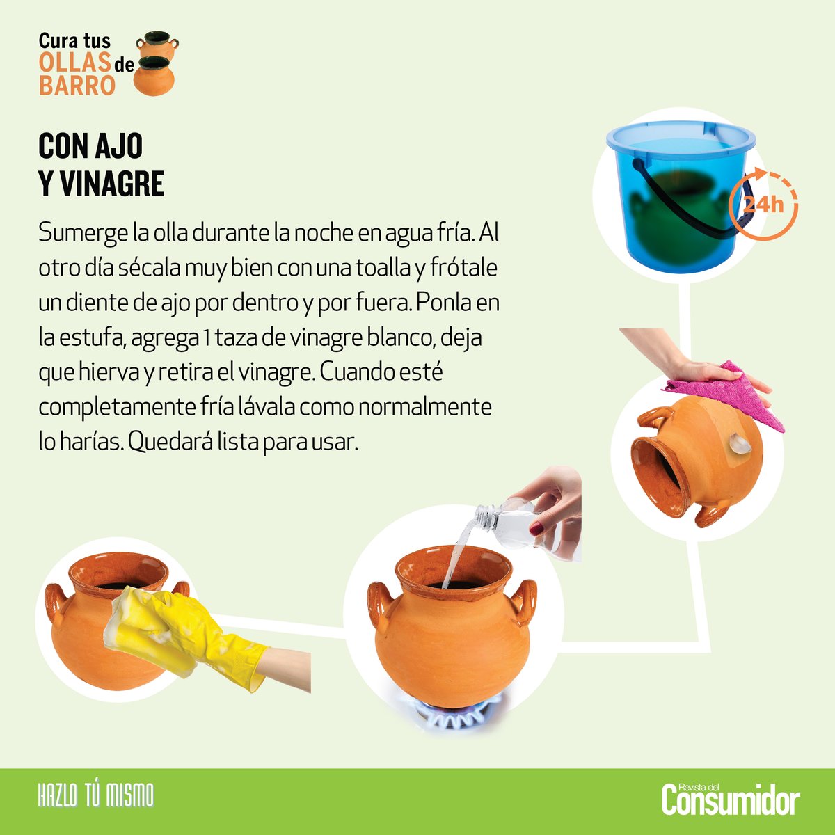 curar cocinar en olla de barro