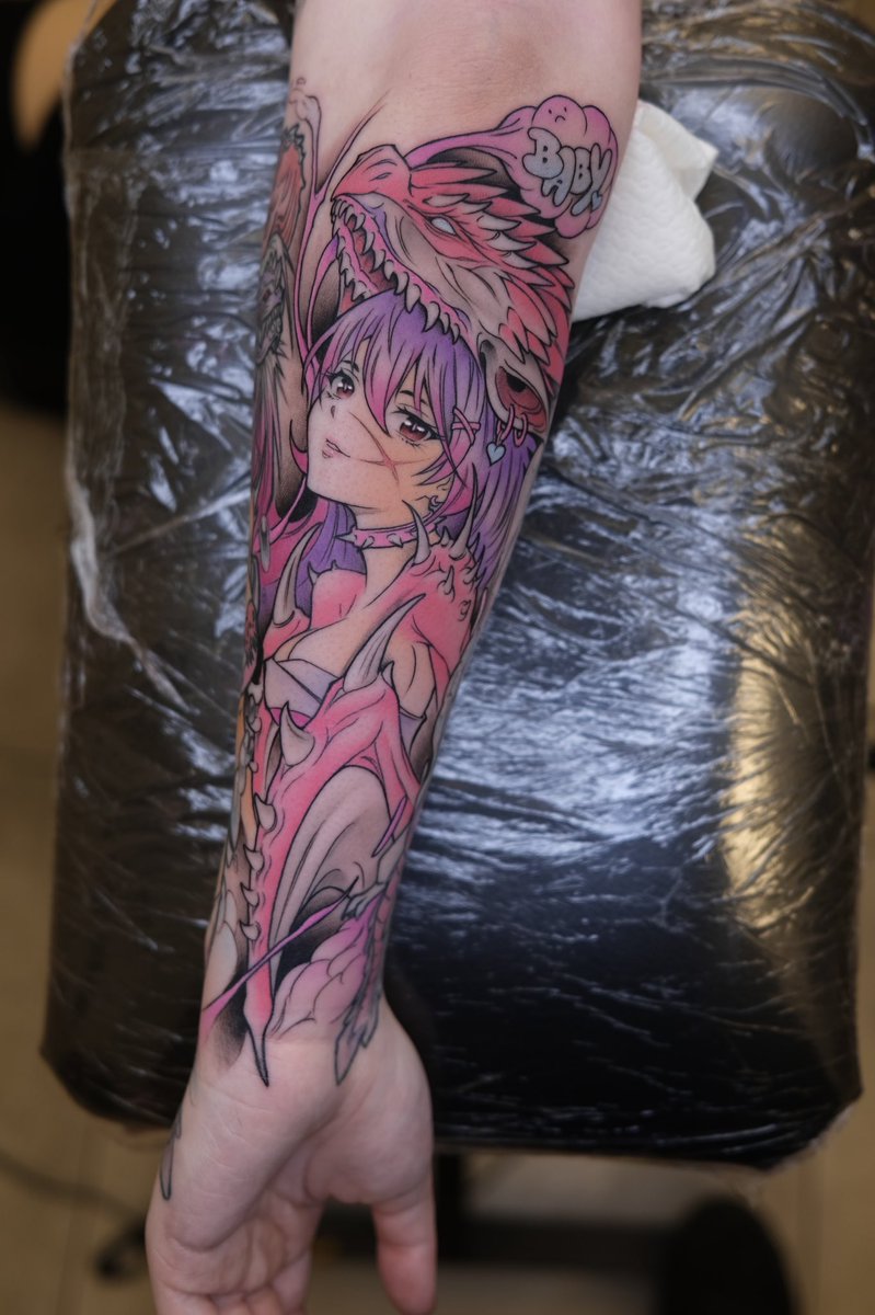 Pink Rathian baby 💖 #MonsterHunter #anime #tattoos #Videogame #animegirl #tattoo