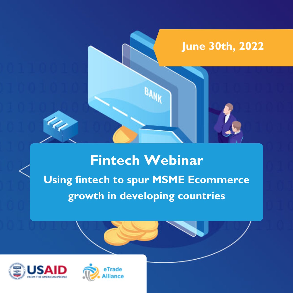 The eTrade Alliance is hosting its 3rd webinar in the 6-part webinar series on enabling ecommerce in emerging markets! 

The next webinar will focus on how can Fintech be used to spur MSME Ecommerce growth in developing countries

Register here: loom.ly/5WehoBA