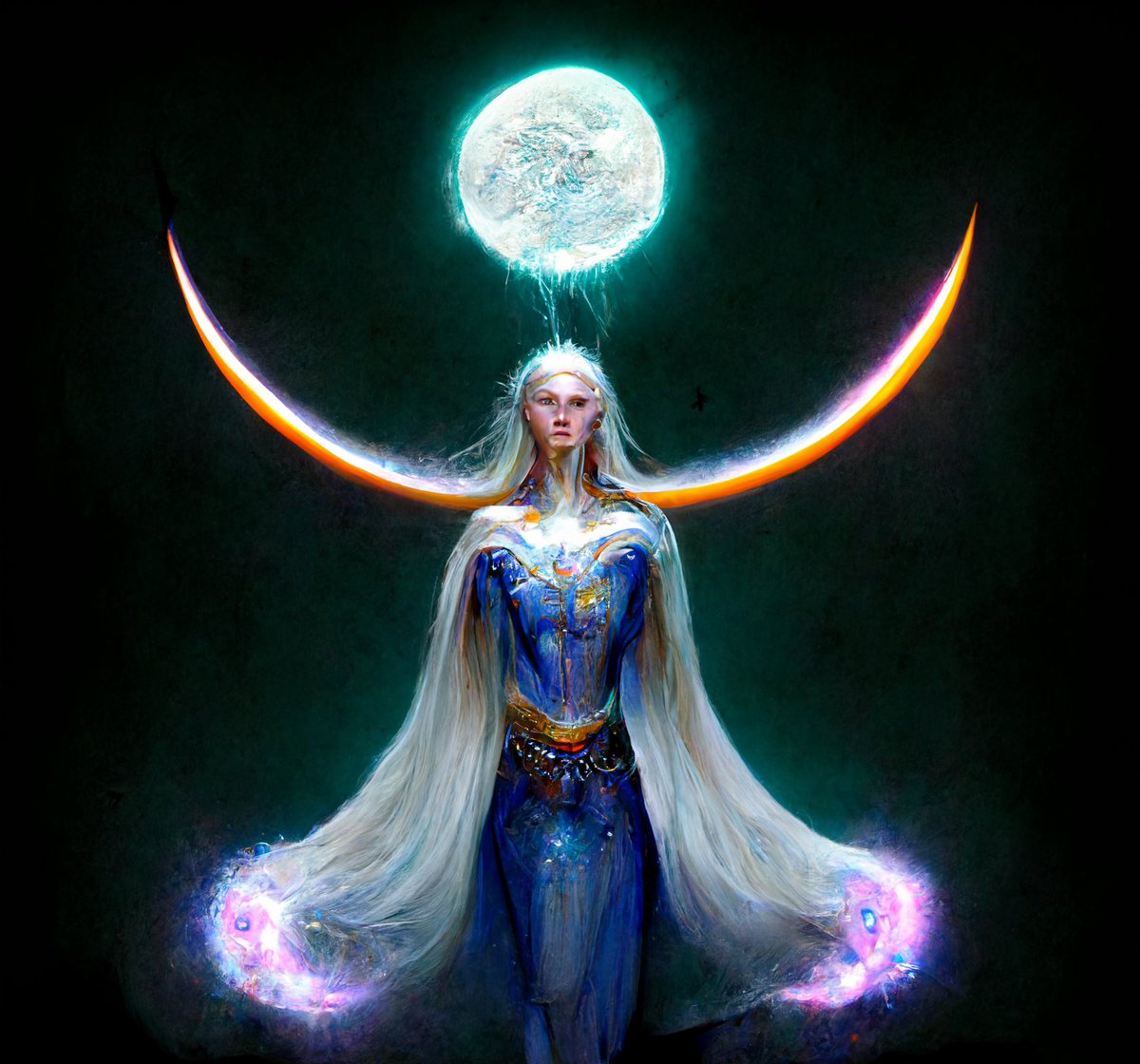 mitsuaiarts's tweet photo. Moon elf 💙
#aiart #midjourney #ai #fantasy #moon #elf https://t.co/ZdyYmPSGN6