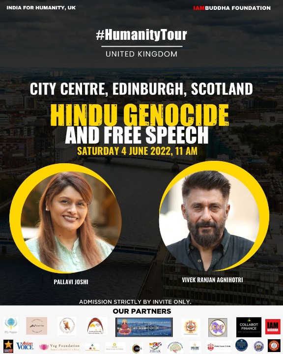 Complete Silence on our Sorrow. The Media, The Theatrics & Toolkit take centre stage. There is No Empathy for us only because we are #Hindus. Why? #Genocide of #KashmiriHindus is screaming for attention. #Edinburgh will watch #HumanityTour by @vivekagnihotri of #TheKashmirFiles.