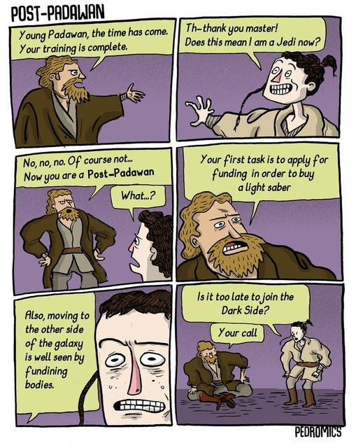 We cannot forget the first filter, which is not having sufficient Midichlorians to even be a Padawan.