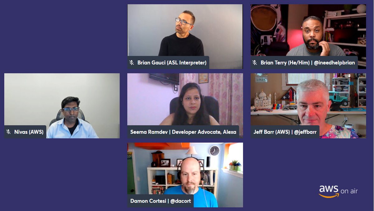 Getting ready for #AWS On Air to go live in 20 minutes (Noon PT). Join us at twitch.tv/aws or on LinkedIn Live -- we love your questions and comments!