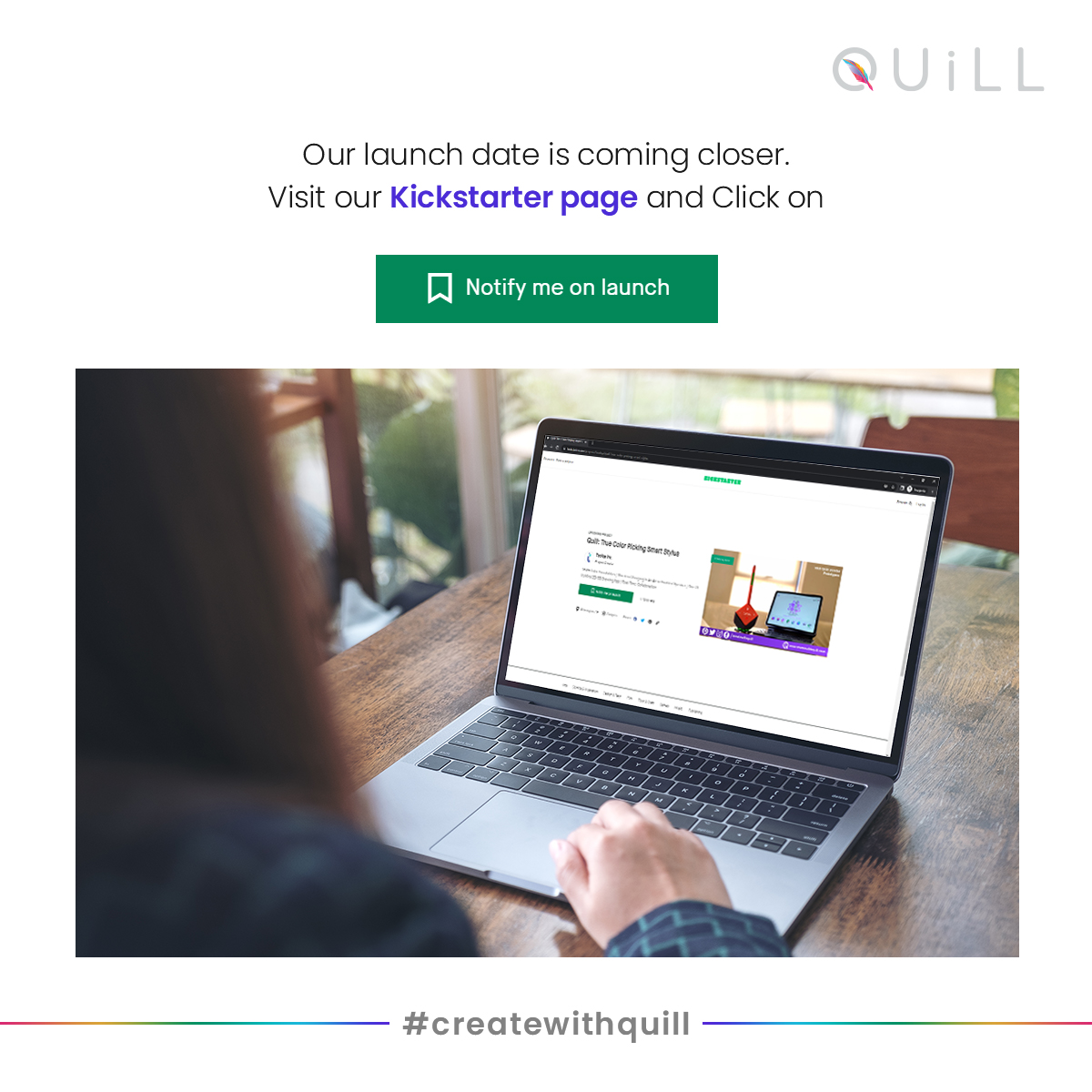 createwithquill's tweet photo. Are you excited? Quill is launching soon.
https://t.co/3zuoiUergs
Our Kickstarter page goes live on 9th June. Click on the link and be notified about our launch to #createwithquill.
.
.
.
#Quill #Qube #alexasmartspeaker #smartstylus
#colorpickingstylus #colorpickerstylus https://t.co/Kdwocf8KGP