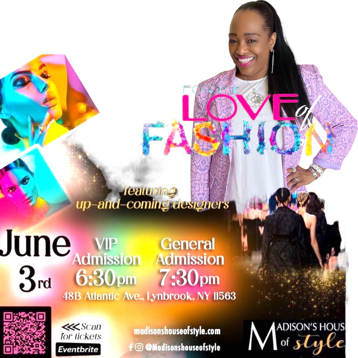 For The Love of Fashion💃🏽
Join me for a night of GLAM @7:30pm
48B Atlantic Ave, Lynbrook NY 11563
Hosted by @madisonshouseofstyle