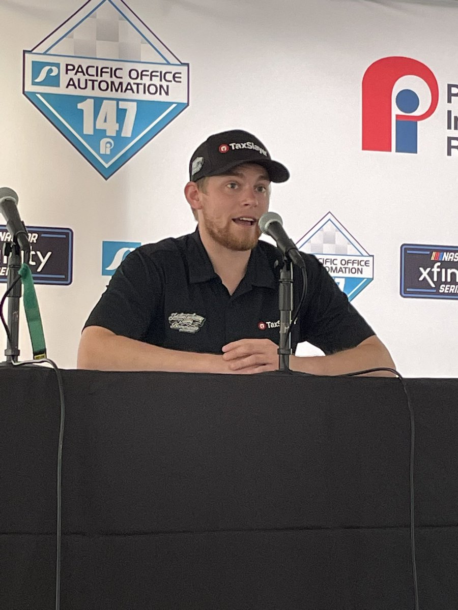 RacingRefresh's tweet image. “The track is definitely slick, but any driver worth his salt likes racing in the rain. 
- @MyattSnider 

#NASCAR #RacingRefresh @NASCAR @RacingRefresh @portlandraceway 
#POA147 #NASCARPortland
