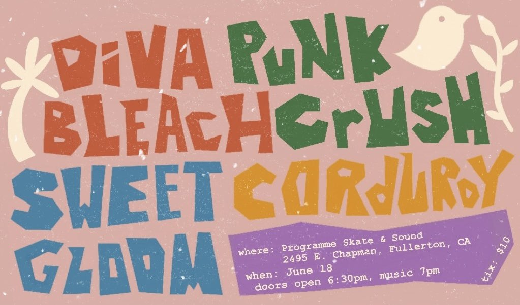 corduroyca's tweet photo. not going to miss norcal in a couple of weeks ‘cause we’ll be playing our first shows outside of it with some old and new friends. we’re more than ready to play for you socal 🌊👾 see you soon~ 📷: @djvcks https://t.co/O0pJap1s0A
