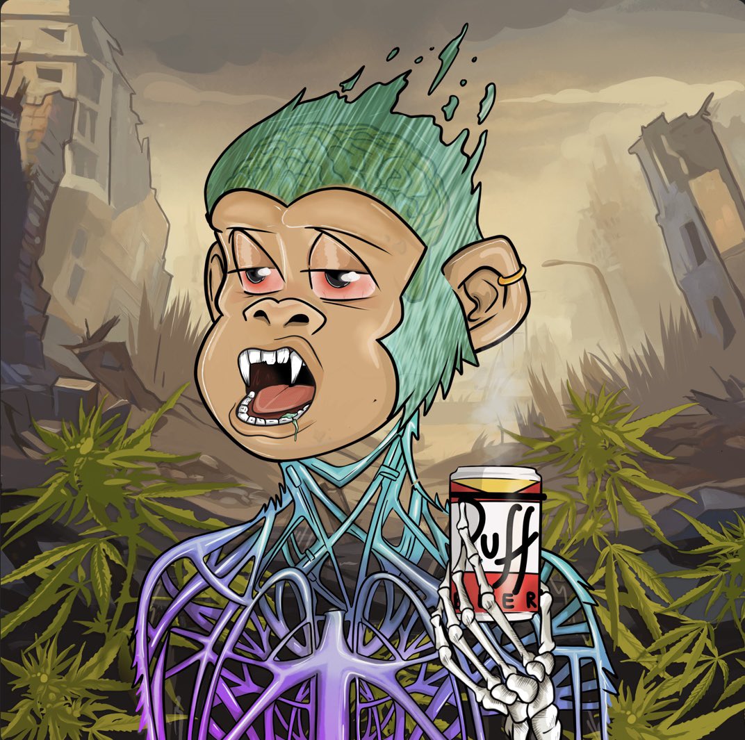 psykenfts's tweet photo. Just bought this Nuked Ape!💨🤌
Happy to be a part of the @StonedApeCrew and can’t wait to awaken him!🔥 Do apes follow apes?👀 https://t.co/gRnsqod0HJ