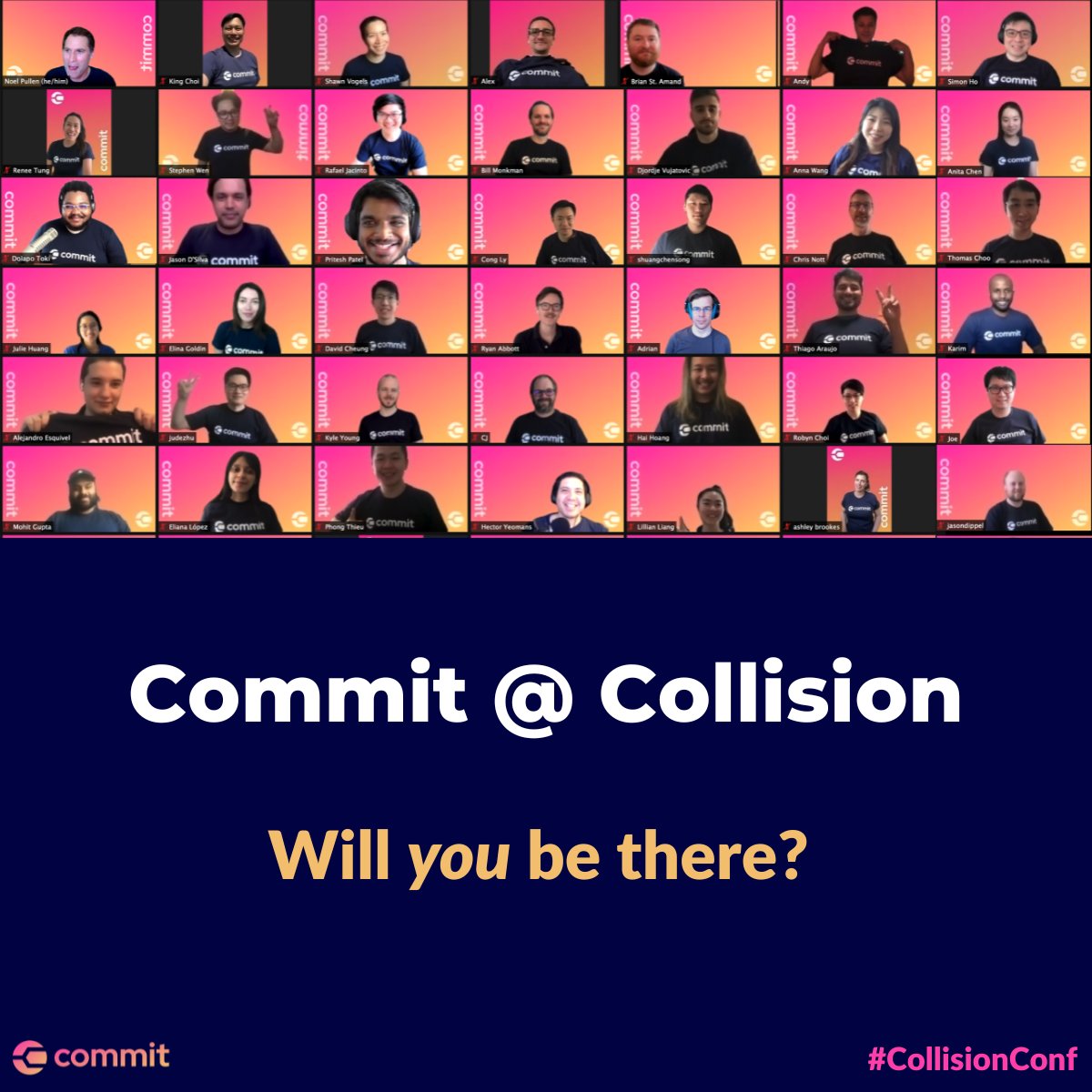 📣 Commit will be joining <a href="/CollisionHQ/">Collision Conf</a>’s Conference in Toronto from June 20-23, 2022! 👥

Will you be joining us? Let us know in the comments below.👇

#CollisionConf #startup