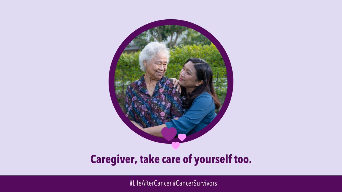 #Cancer caregivers, you must maintain your own health to care for your loved one. Check out <a href="/CDCgov/">CDC</a>'s suggestions to help stay happy and healthy: bit.ly/2WFCtsD #Hope #CancerSurvivors #CancerResearch #Research #caregivers